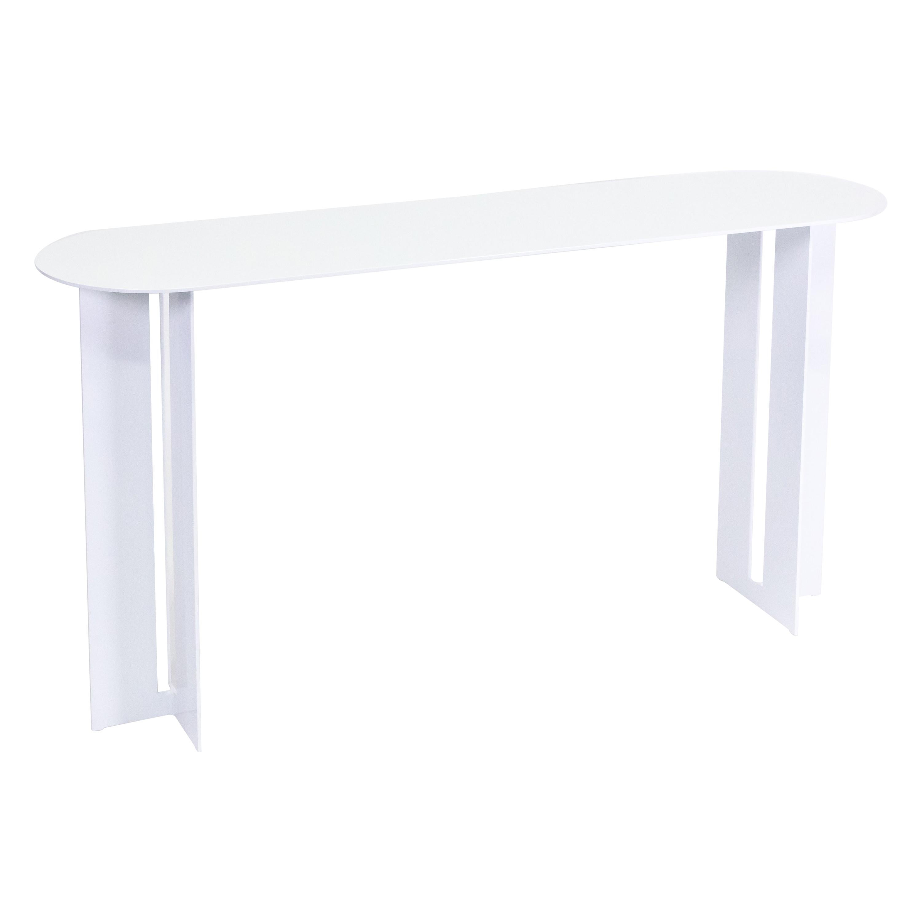 Table console Mers en aluminium blanc  en vente