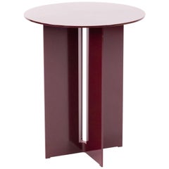 Table d'appoint Mers en aluminium bourgogne 