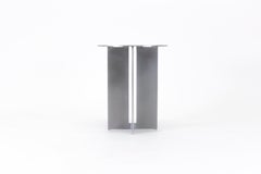 Mers Side Table in Satin Aluminum