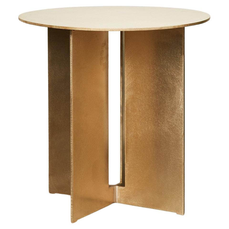 Mers Side Table in Satin Bronze