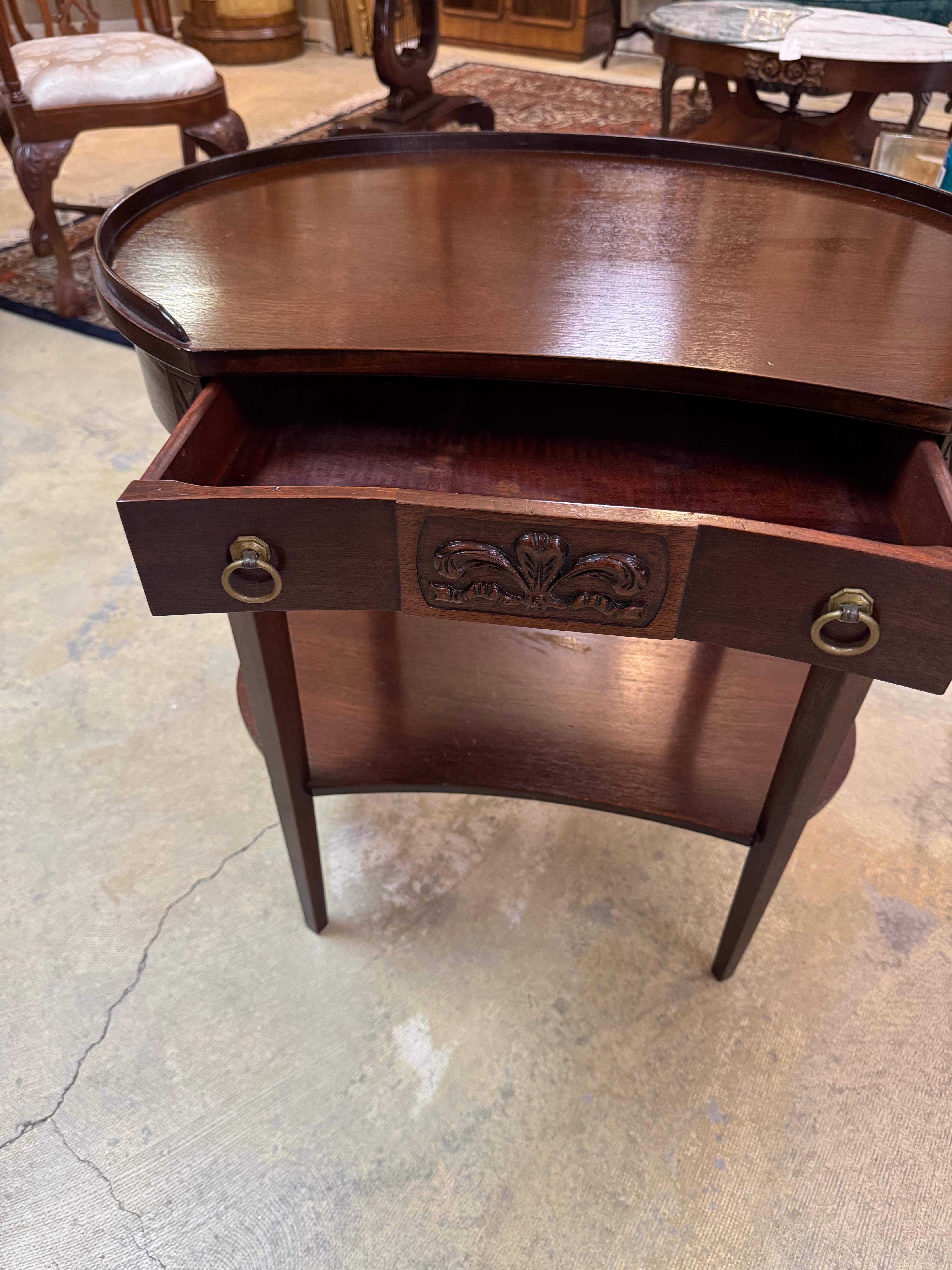 20th Century Mersman 1920's antique  tables with a drawers For Sale