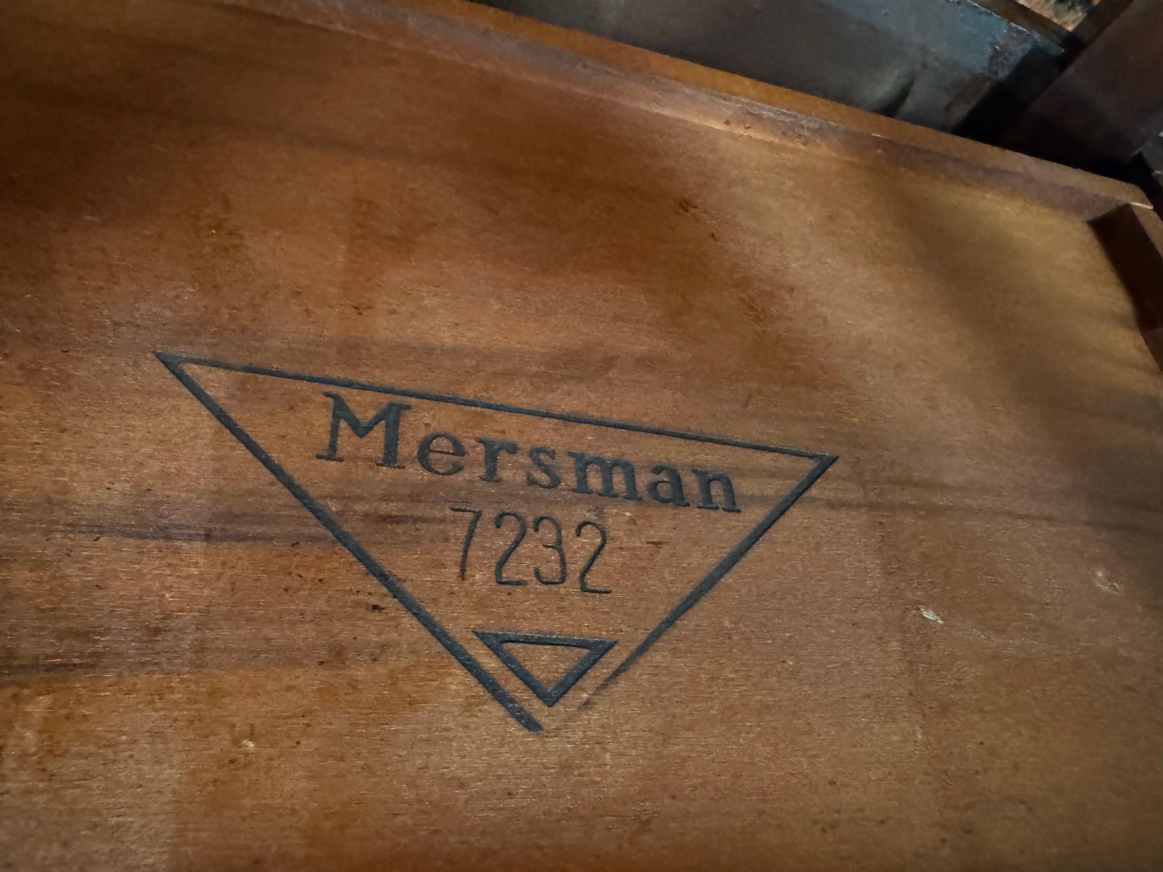 Wood Mersman 1920's antique  tables with a drawers For Sale