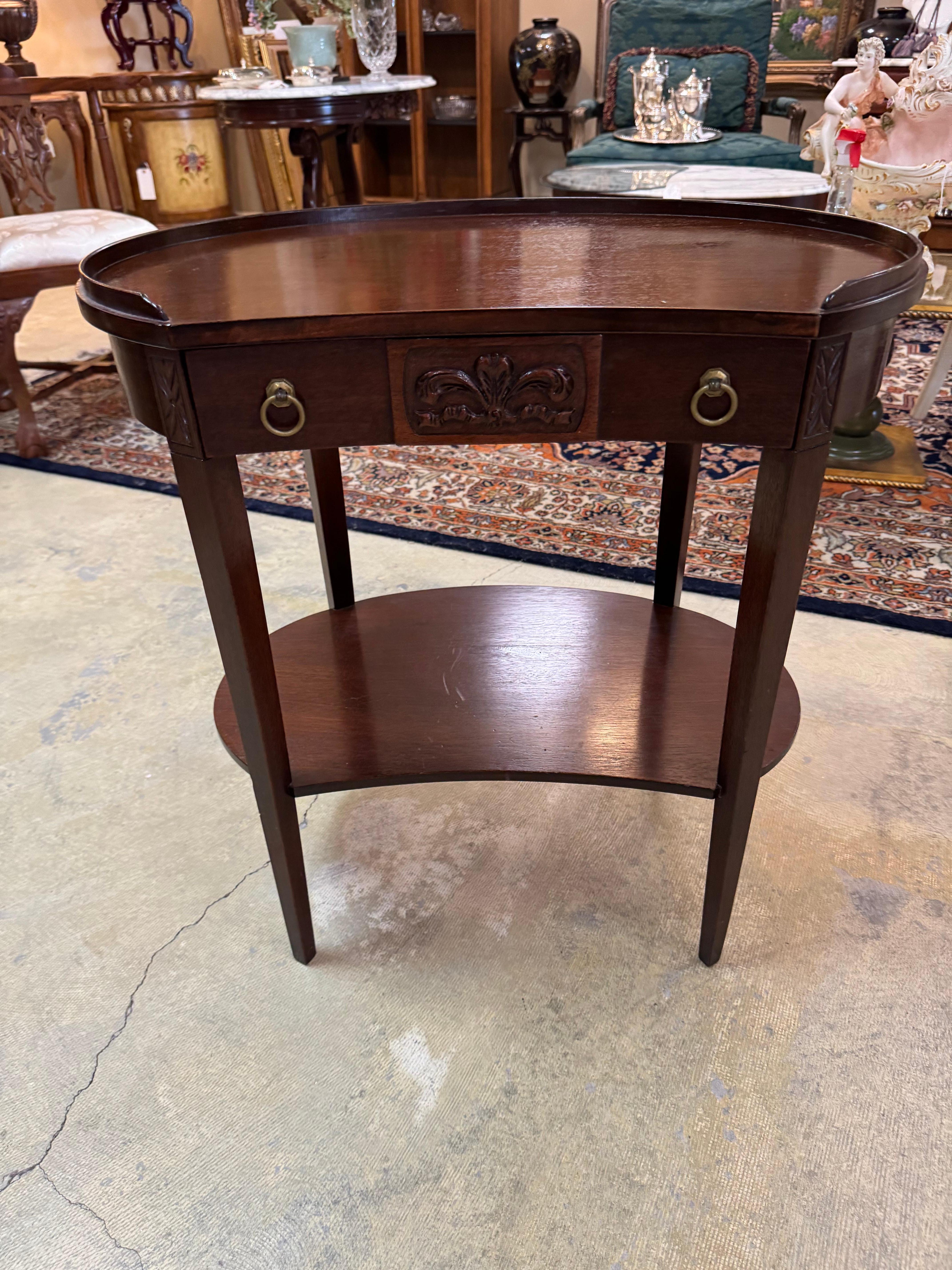 Mersman 1920's antique  tables with a drawers For Sale 2