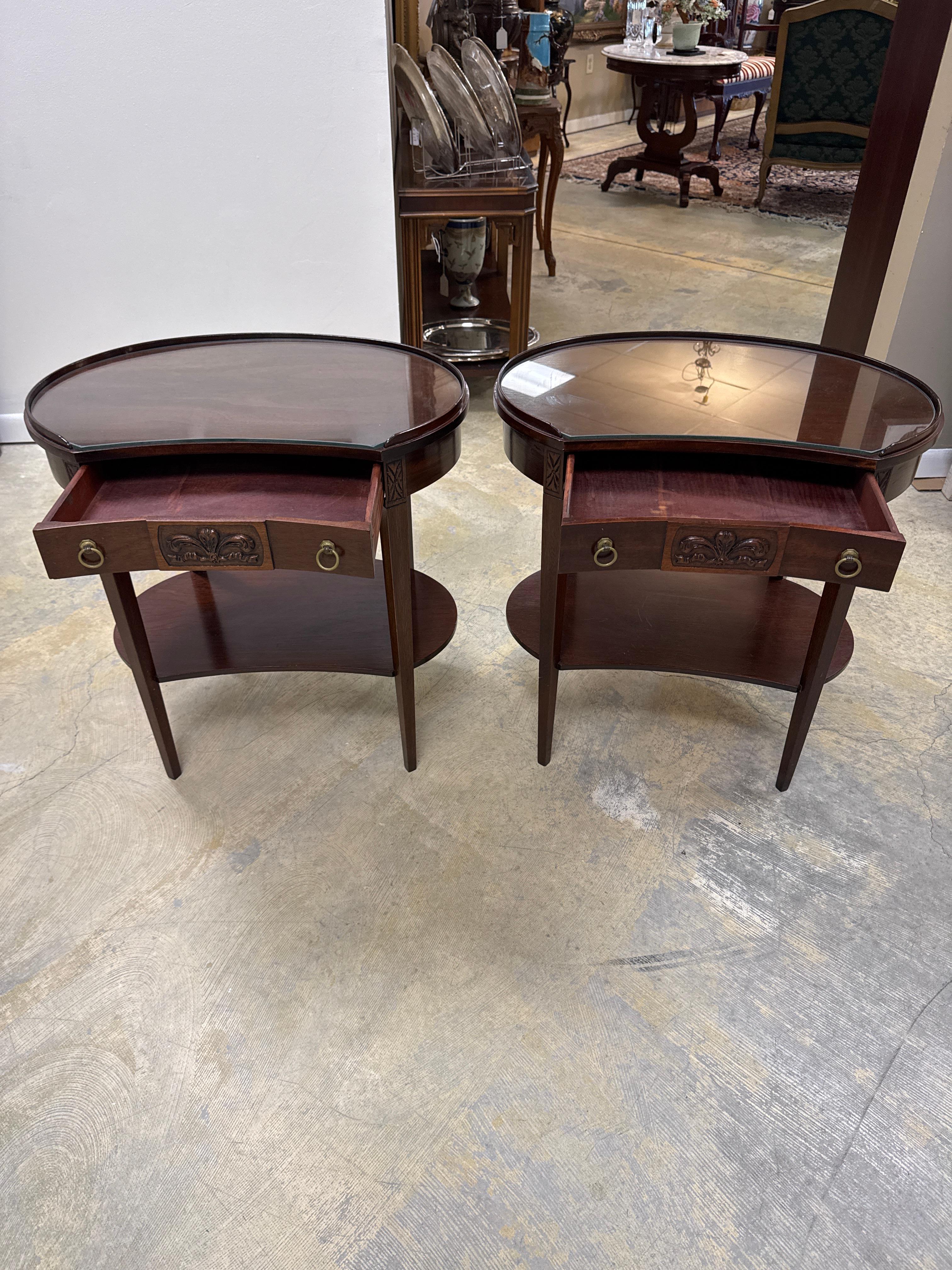 Mersman 1920's antique  tables with a drawers For Sale 3