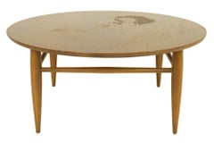 Mersman Mid Century Walnut Round Coffee Table