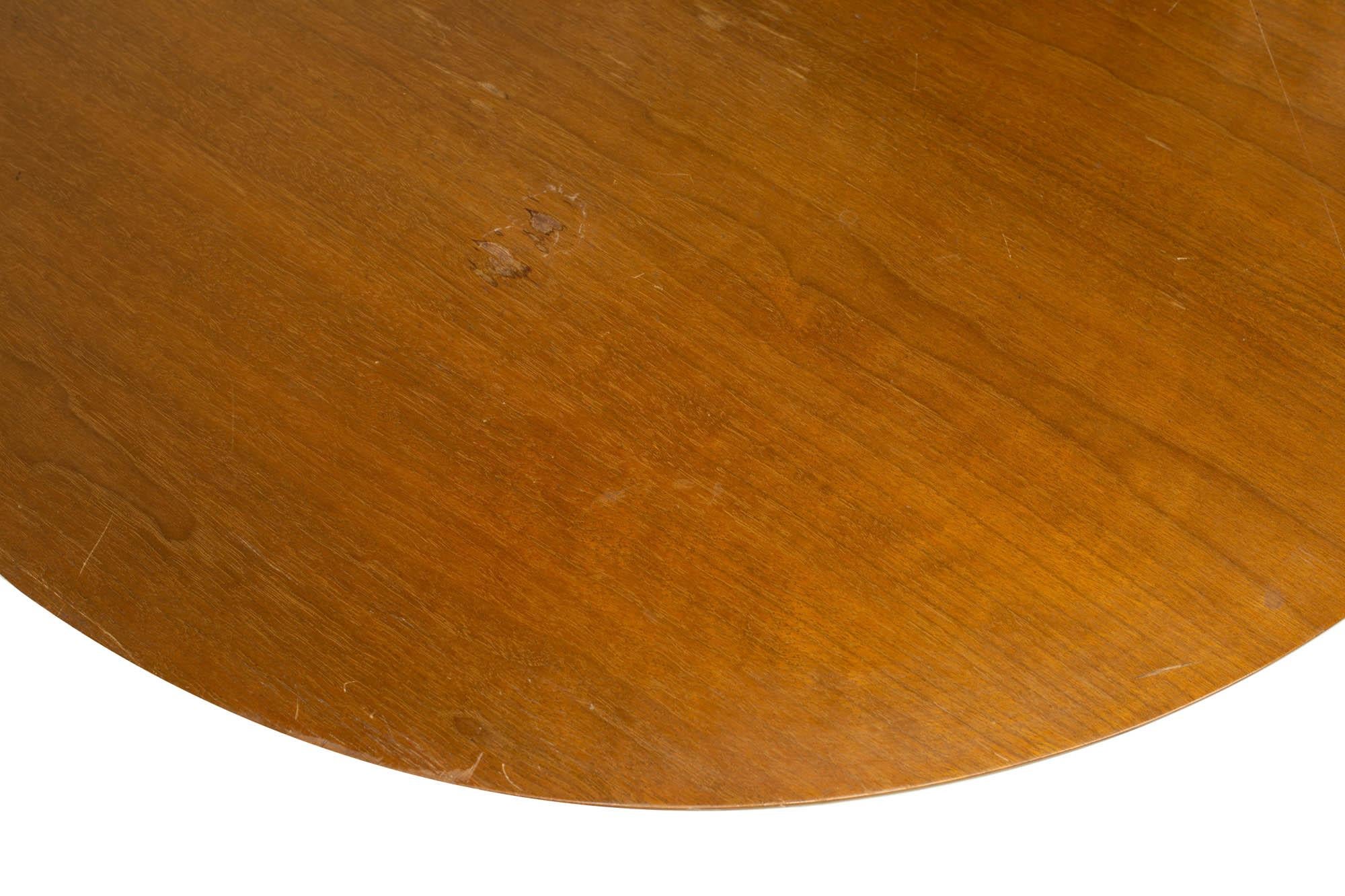 American Mersman Mid Century Walnut Round Coffee Table