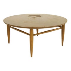 Mersman Mid Century Walnut Round Coffee Table