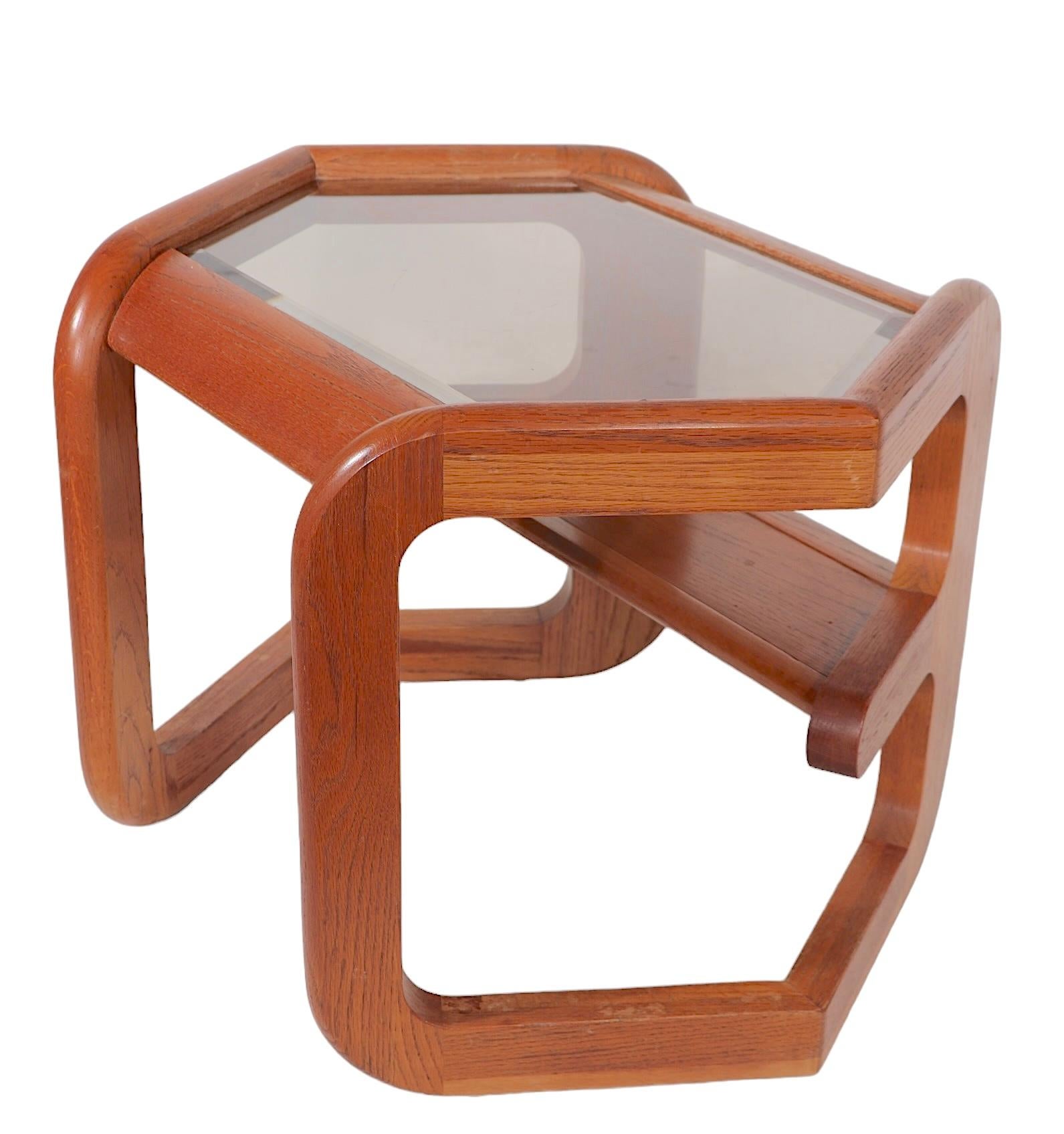 Mersman Side Table designed by Lou Hodges for Mersman c. 1970's For Sale 8
