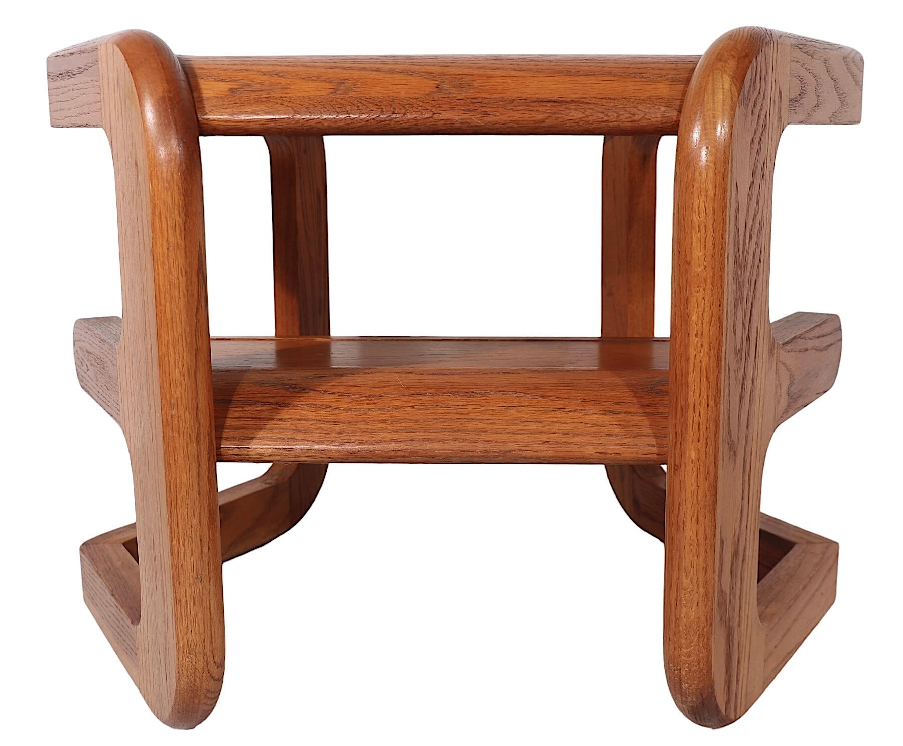 Post-Modern Mersman Side Table designed by Lou Hodges for Mersman c. 1970's For Sale