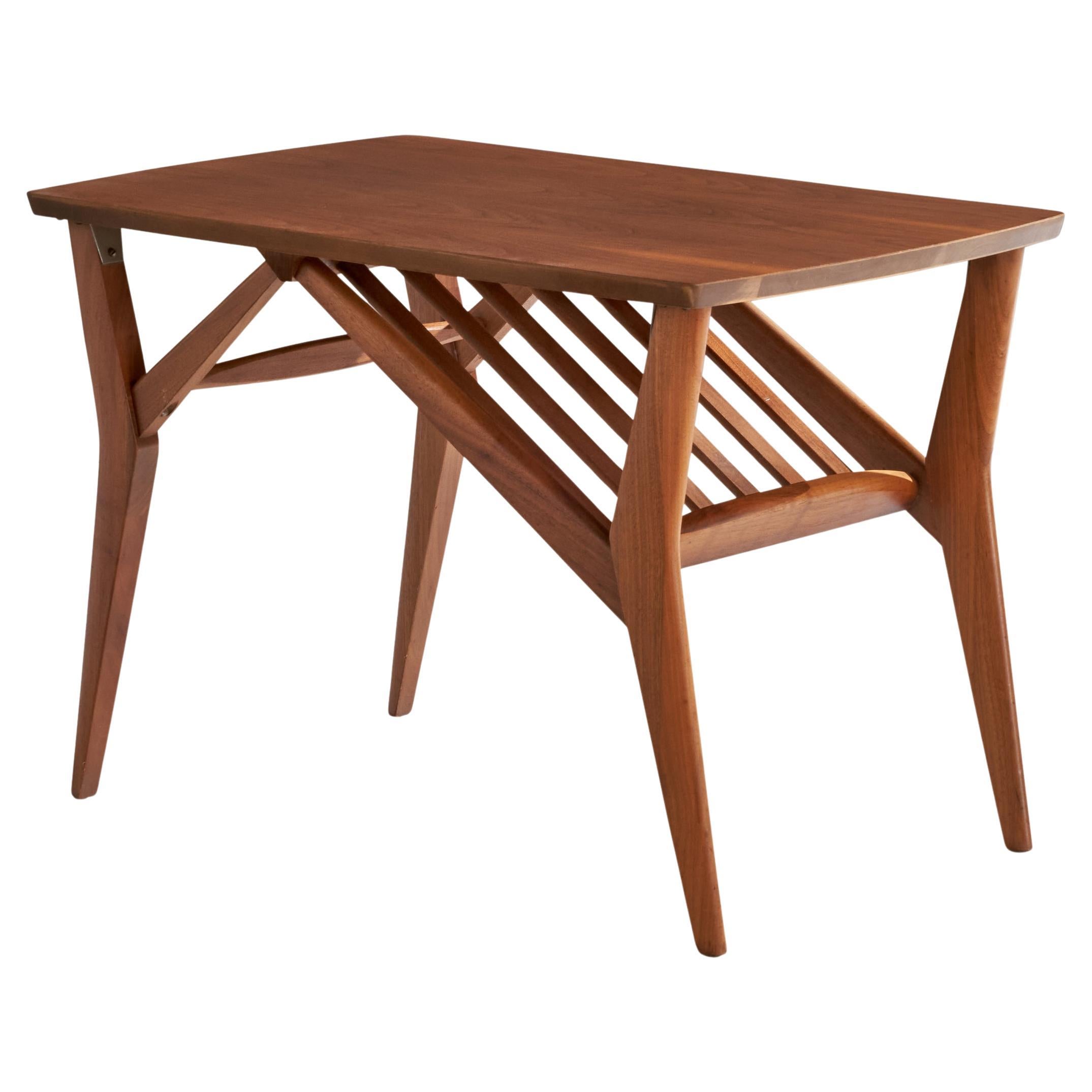 Mersman, Beistelltisch, Nussbaum, USA, 1950er Jahre