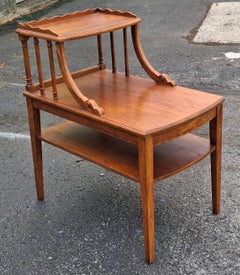 Mersman Three Tier Mahogany Side Table, Circa 1940s