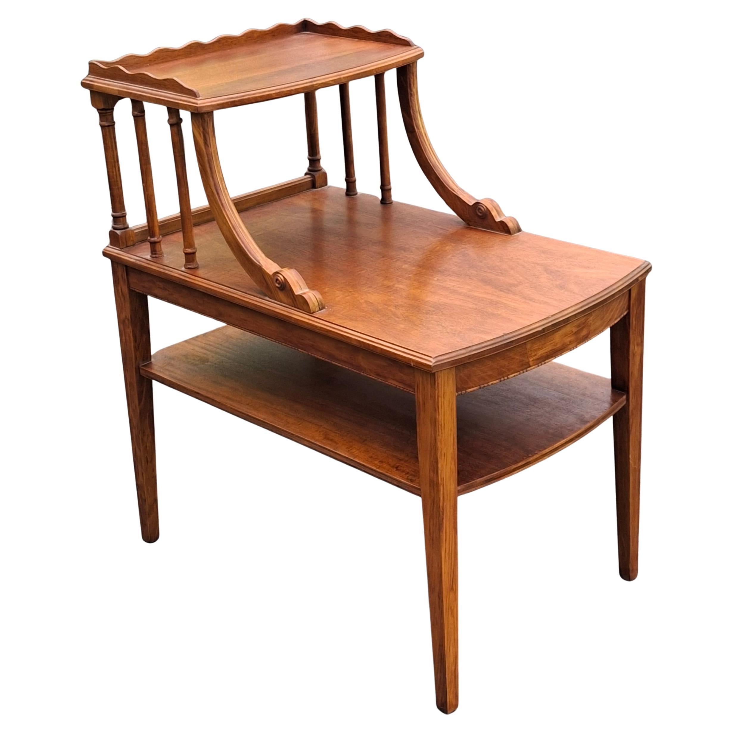 Mersman Three Tier Mahogany Side Table, Circa 1940s