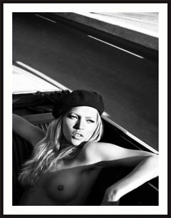 Kate Moss in the Car
