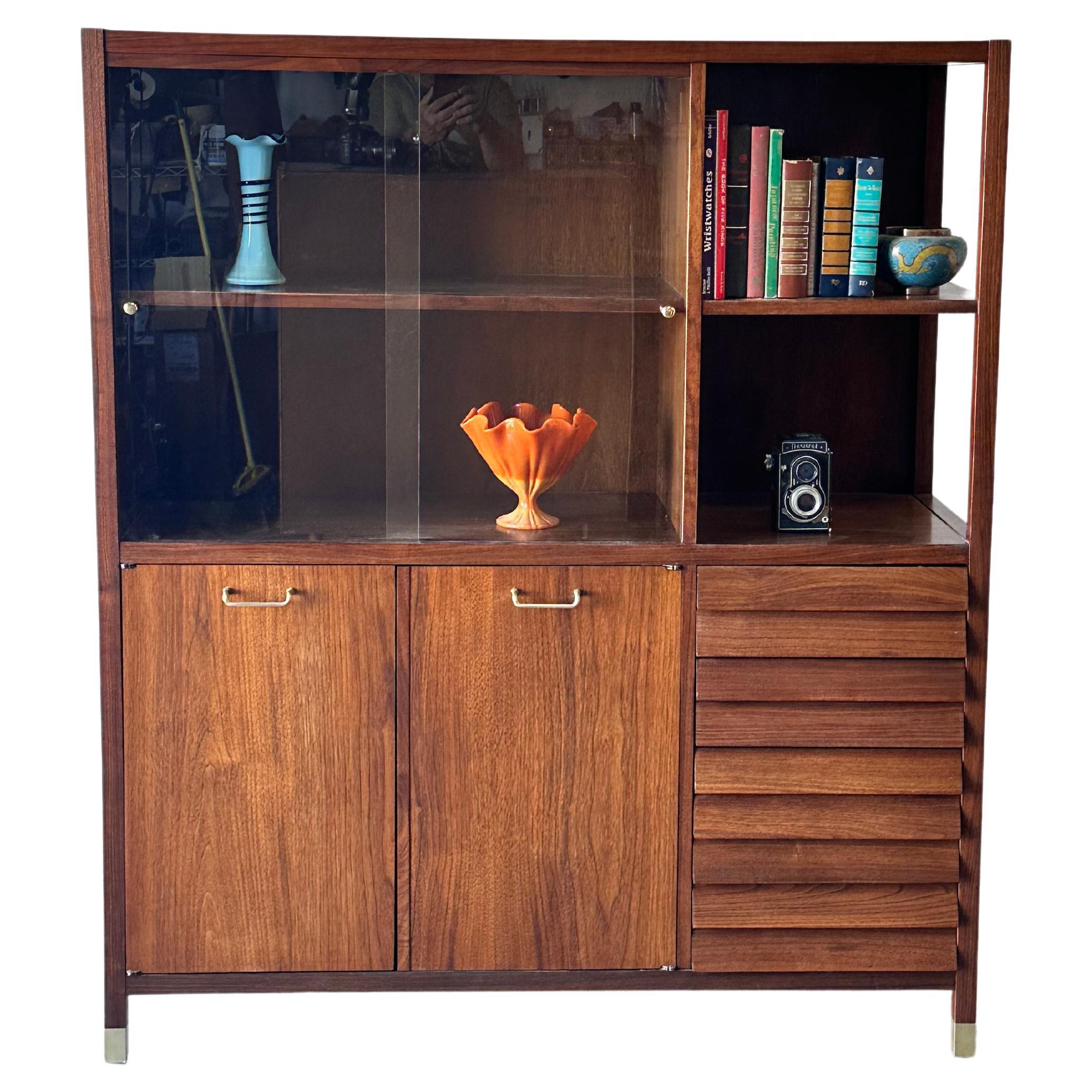  Merton Gershon for  American of Martinsville Dania Display Cabinet China Hutch For Sale