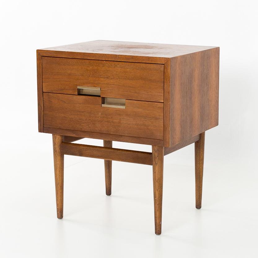 mcm walnut nightstand