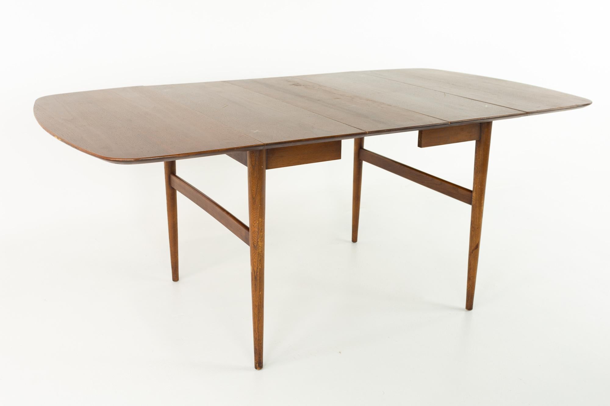 Merton Gershun for American of Marinsville Mid Century Dining Table with 2 Leave 3