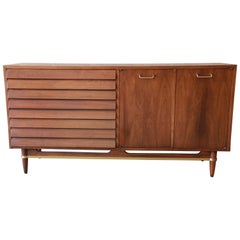 Merton Gershun for American of Martinsville Louvered Front Sideboard Credenza