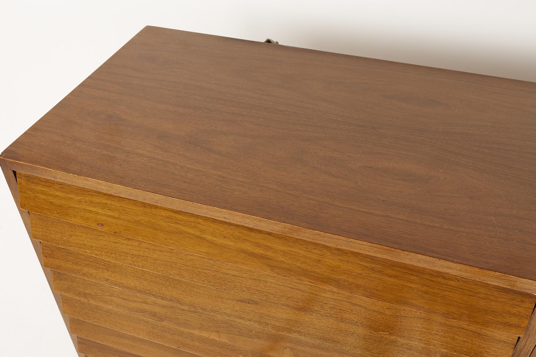 Wood Merton Gershun for American of Martinsville Mid Century Lowboy Credenza For Sale