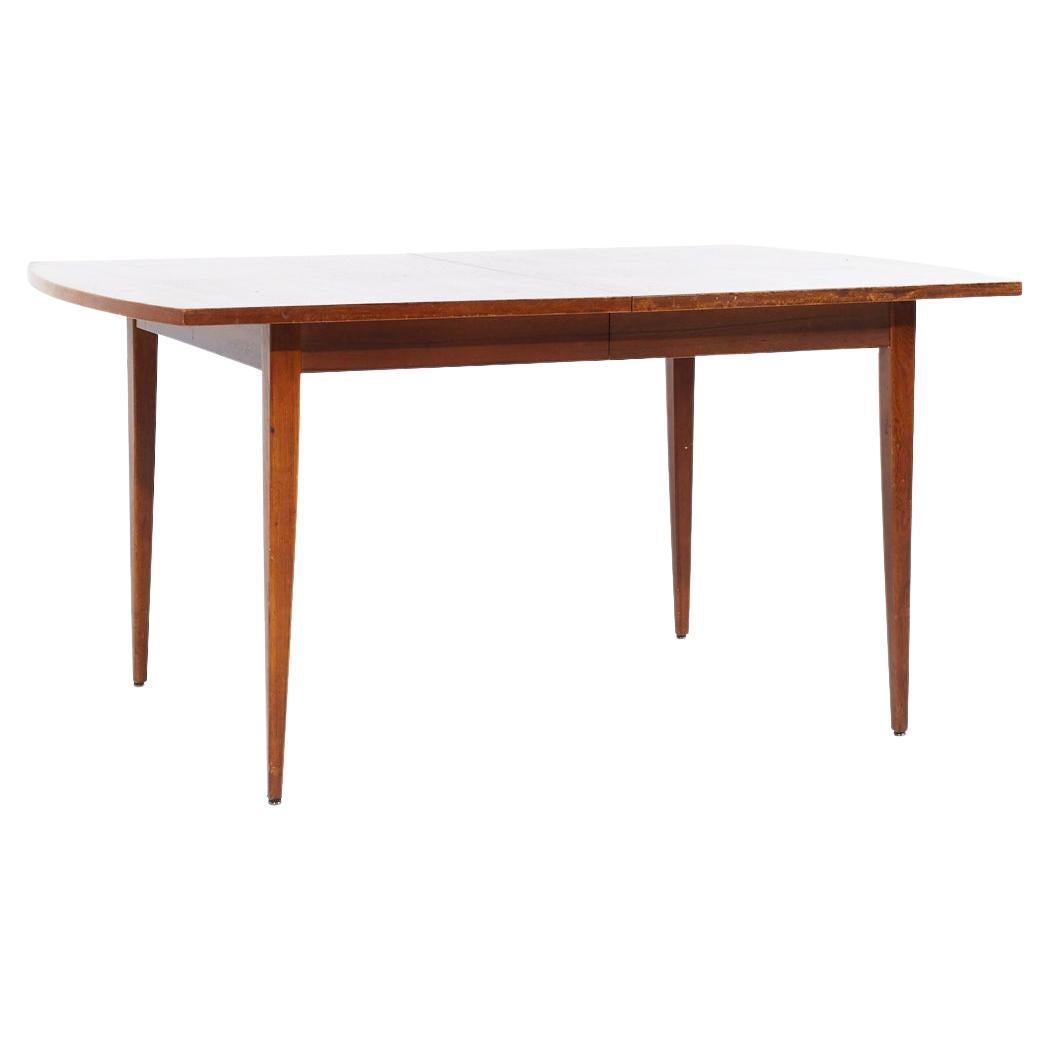 Merton Gershun for American of Martinsville MCM Walnut Expanding Dining Table For Sale
