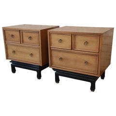 Merton Gershun for American of Martinsville Mid-Century Modern Nightstands, Pair