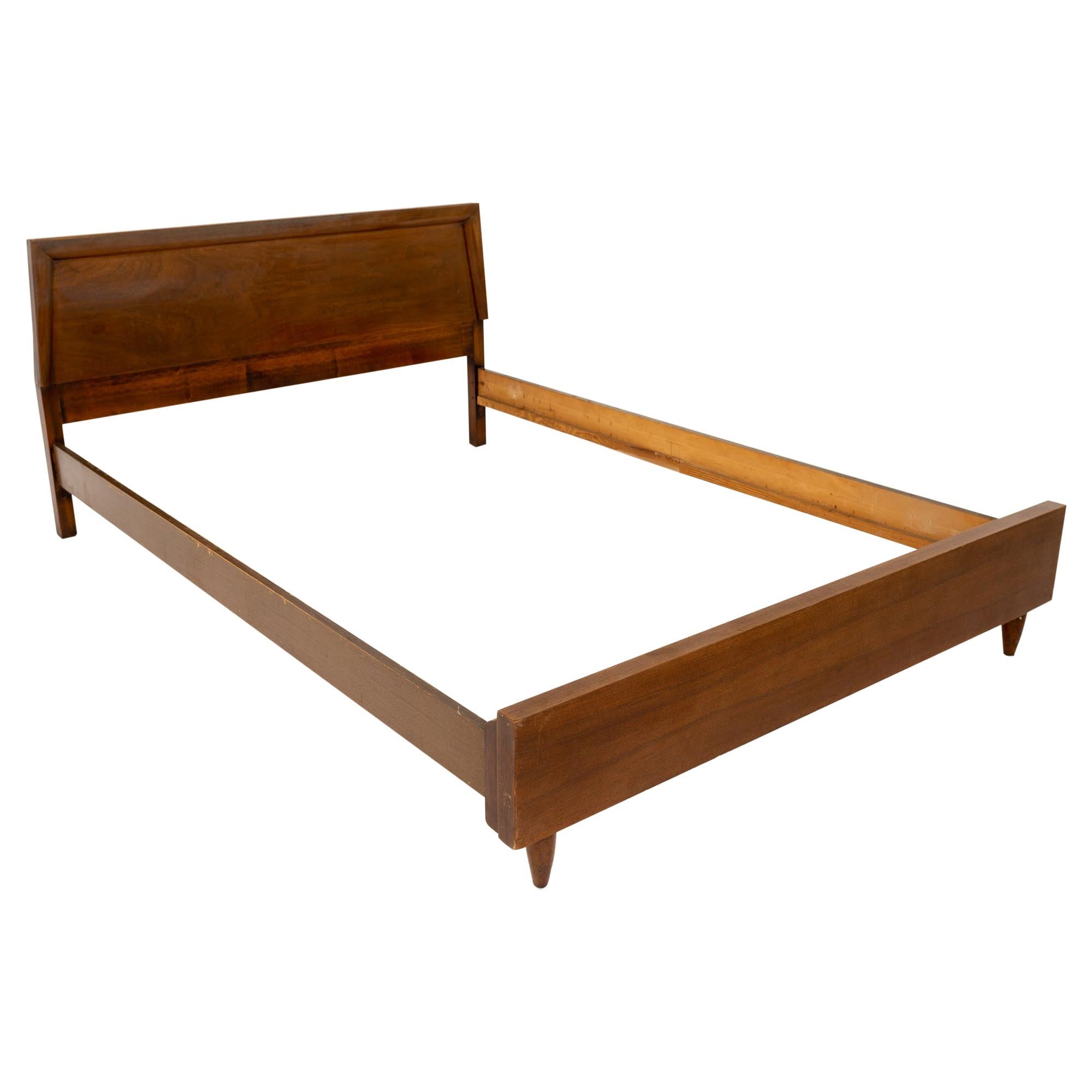 Merton Gershun for American of Martinsville Mid Century Walnut Full Headboard