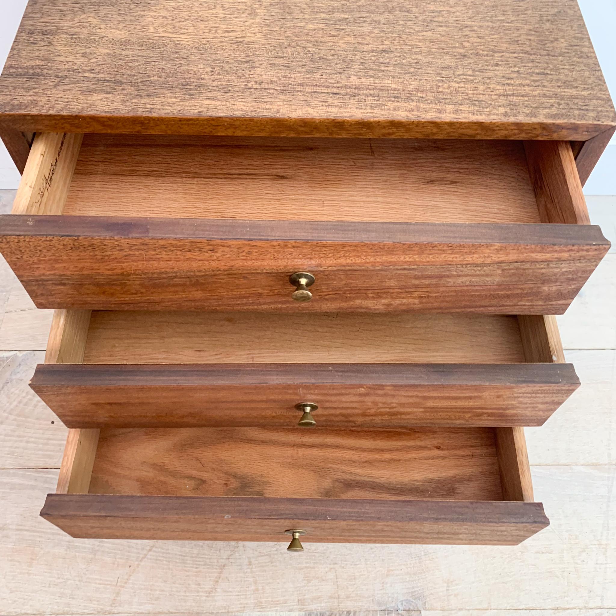 Mid-20th Century Merton Gershun for American of Martinsville Nightstand/Chest of Drawers