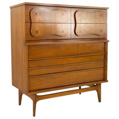 Retro Merton Gershun for American of Martinsville Style, Bassett Mid Century Highboy