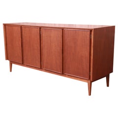 Merton Gershun for American of Martinsville Walnut Credenza, Newly Refinished