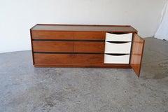 Merton Gershun for Dillingham Mid-Century Modern Esprit Walnut Dresser Cabinet