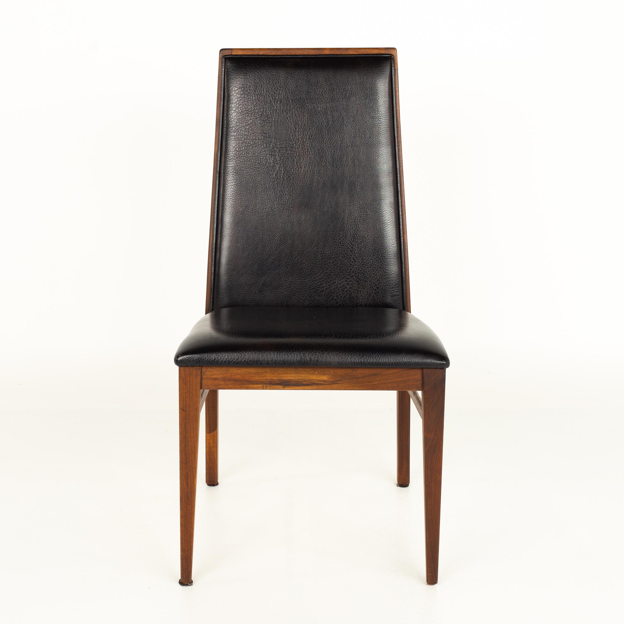 Merton Gershun for Dillingham Mid Century Walnut Dining Chairs, Set of 8 9