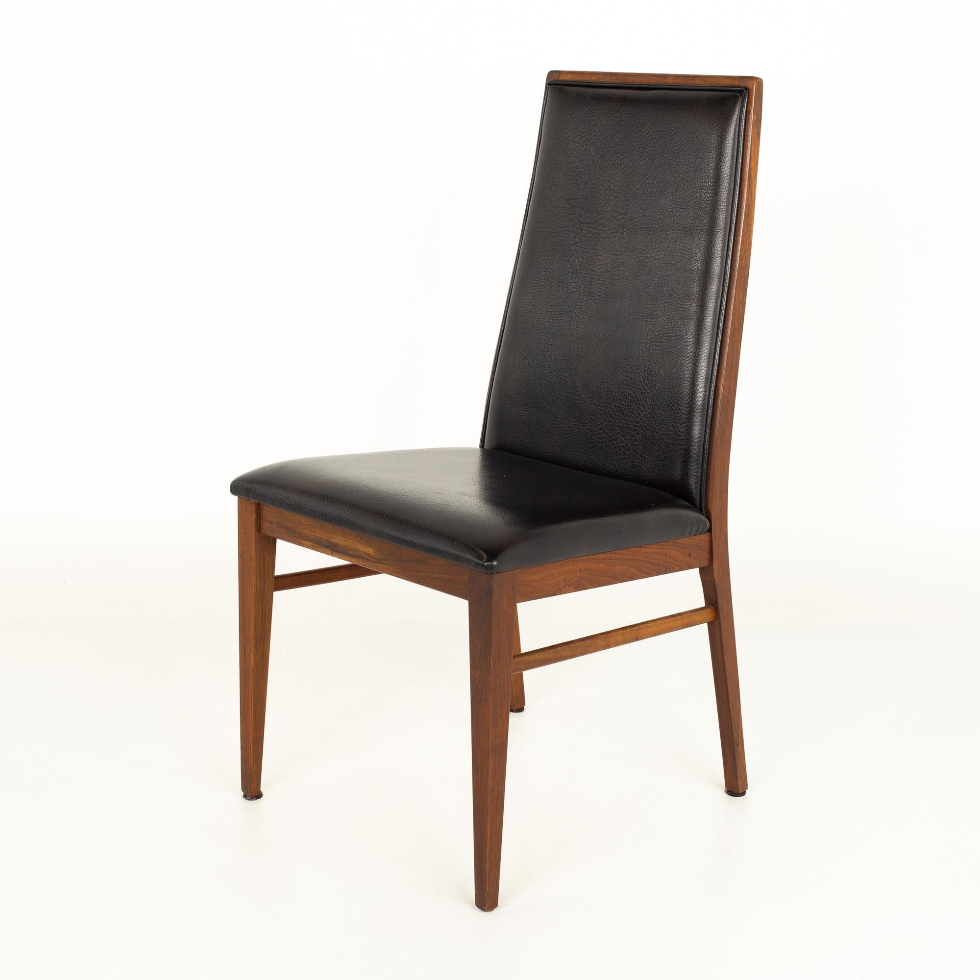 Merton Gershun for Dillingham Mid Century Walnut Dining Chairs, Set of 8 10