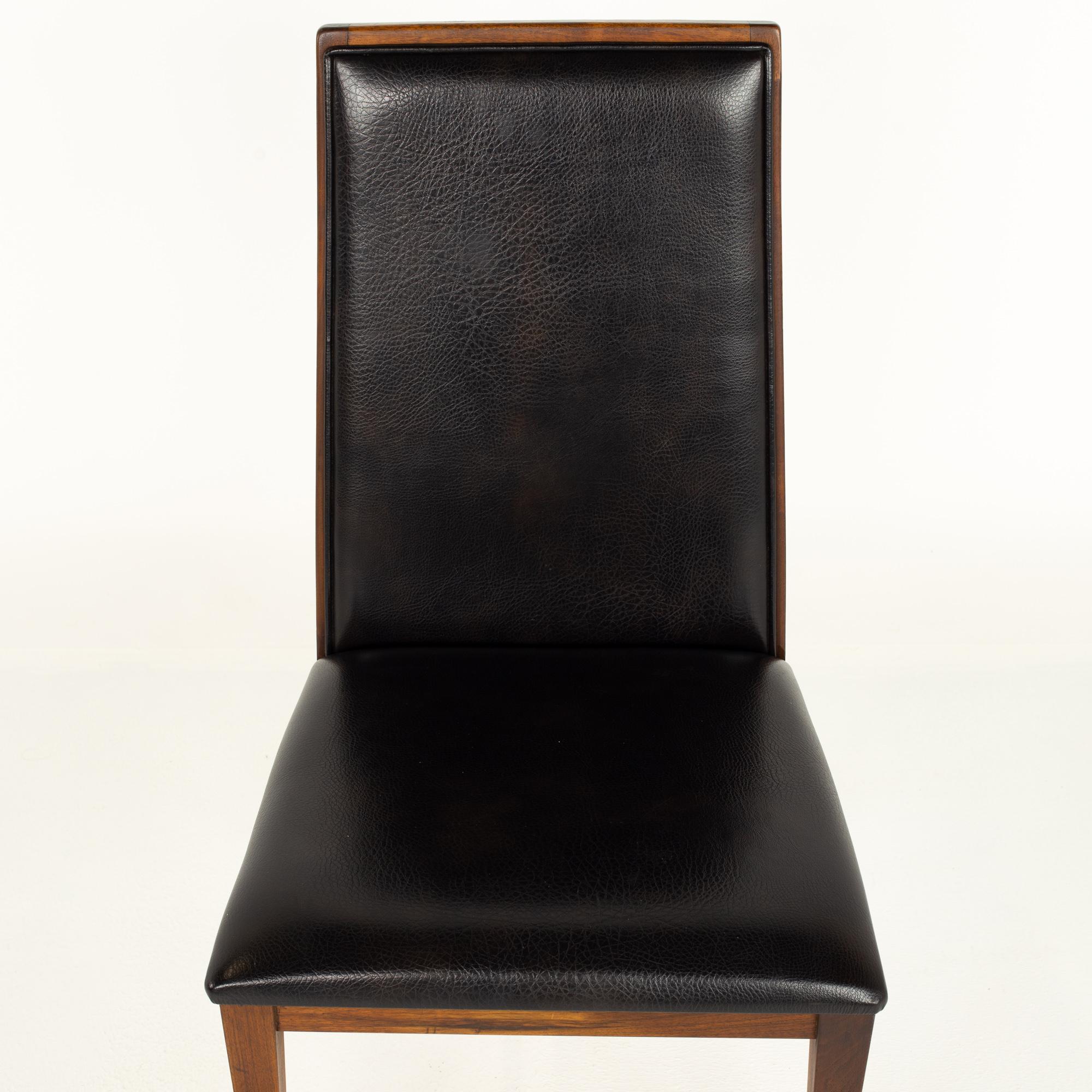 Merton Gershun for Dillingham Mid Century Walnut Dining Chairs, Set of 8 12