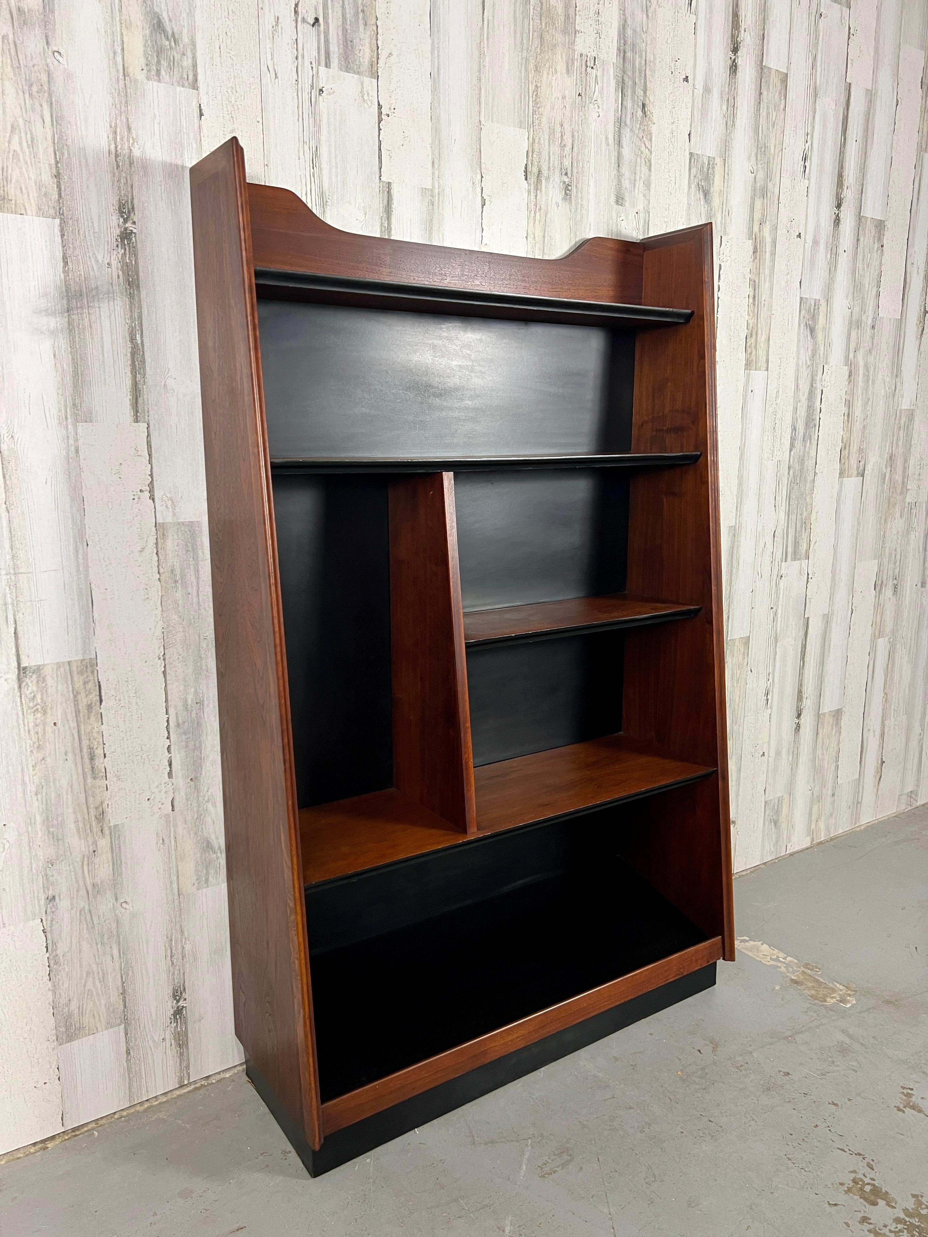 Mid-Century Modern  Merton Gershun for Dillingham Wedge Shaped Bookcase For Sale