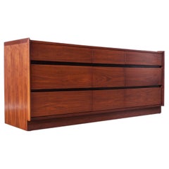 Merton L. Gershun for Dillingham "Esprit" Walnut Triple Dresser