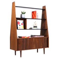 Merton L. Gershun Pyramid Bookshelf with Tambour-Doors for Dillingham