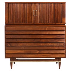 Merton L. Gershun Tambour-Door Chest of Drawers by American of Martinsville