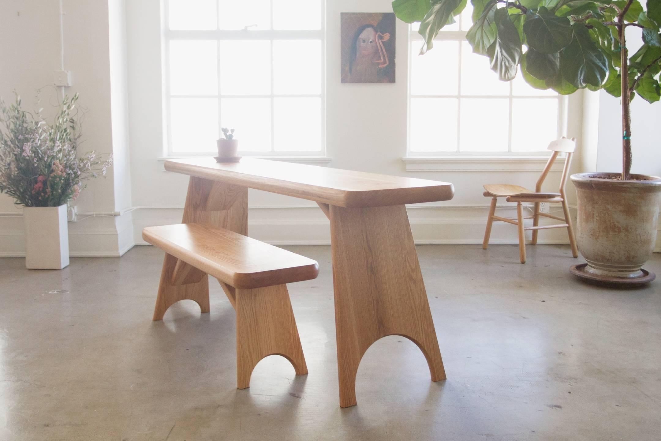 Hand-Crafted Merton Table in Oak For Sale