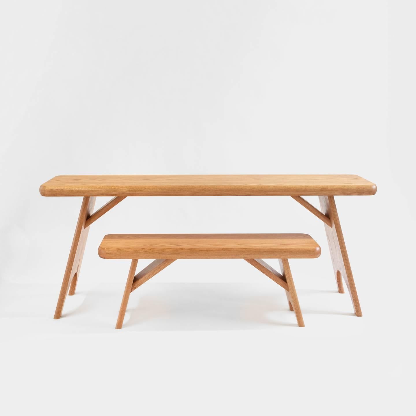 Contemporary Merton Table in Oak For Sale