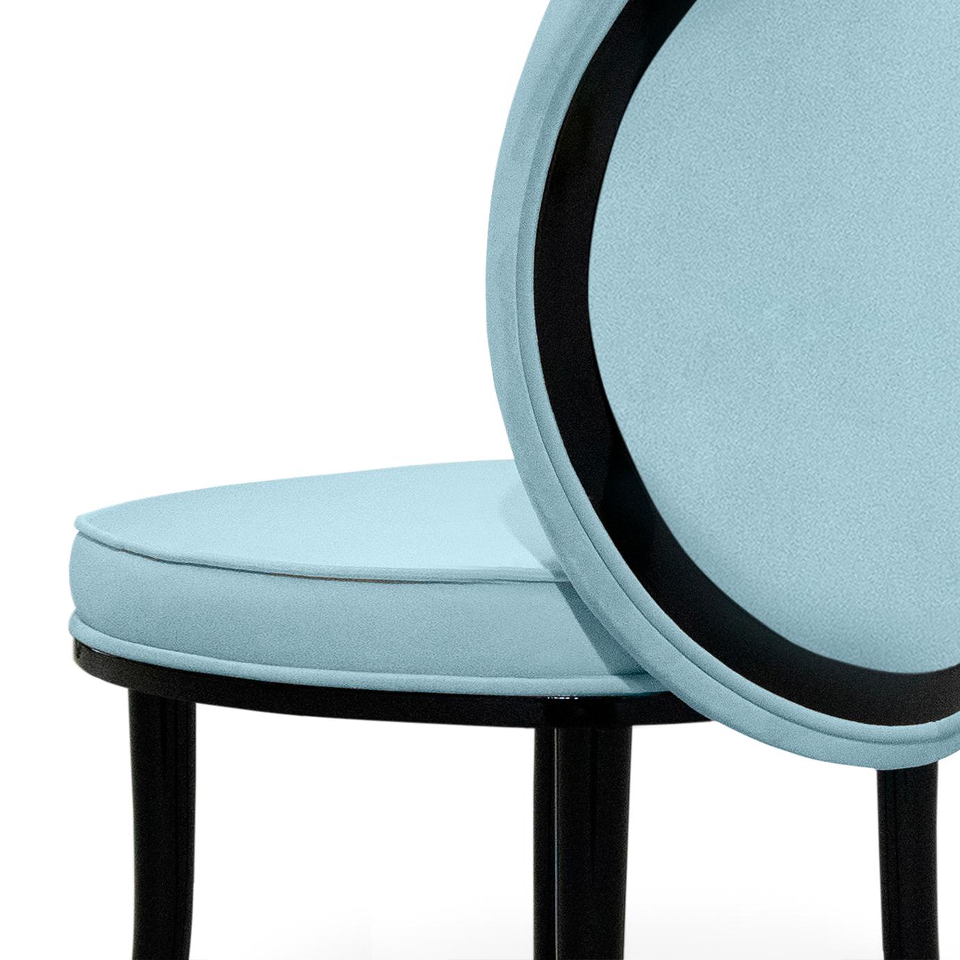 Lacquered Modern Classic Velvet Merveille II Dining Chair by Koket For Sale