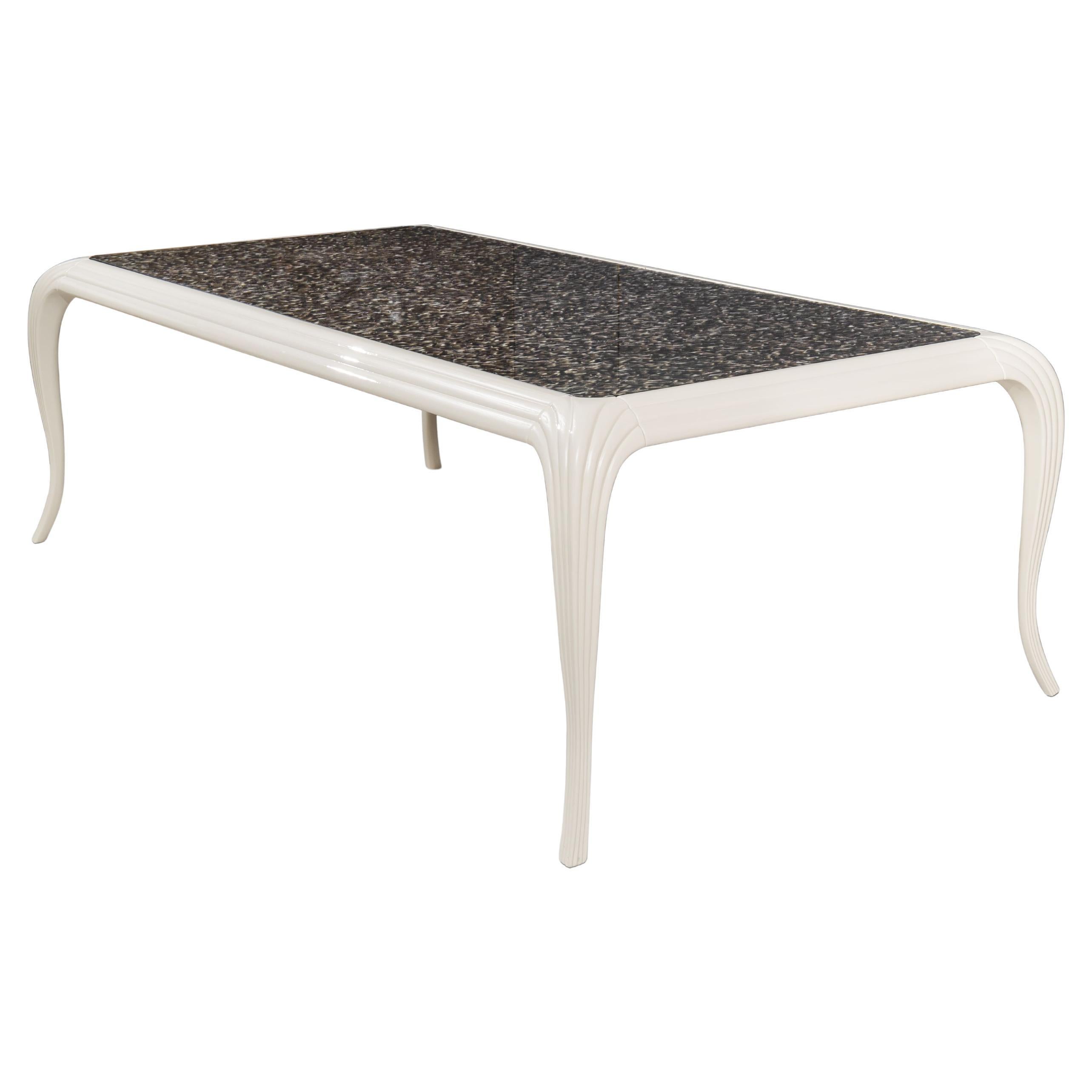 Merveille Exotic Feather Top Dining Table