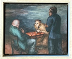 Chess Players WPA Depression Ära Mitte des 20. Jahrhunderts Amerikanische Szene Realismus Modern