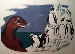 Antique Seal & Penguin