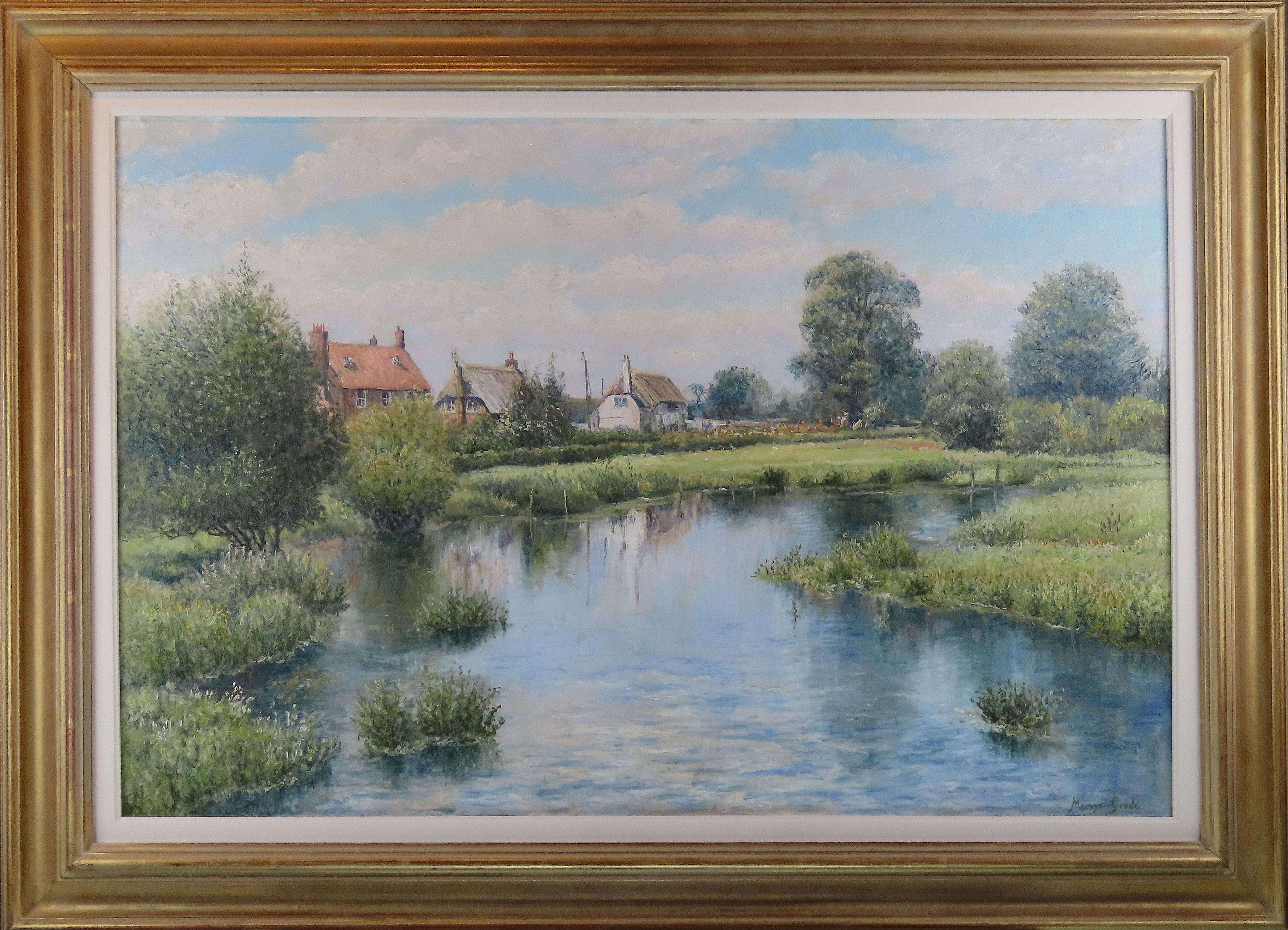 Mervyn Goode born 1948.
Studied Gloucestershire College of Art and never looked back after his first sell-out one-man exhibition in London in 1970. His work is regularly reproduced by the Medici Society amongst others.

Title inscribed verso.
