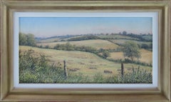 Original Oil on Canvas, MERVYN GOODE, "Midsummer Landscape at Priors Dean"