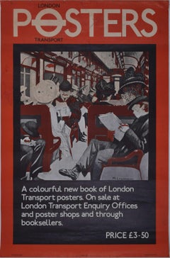 Londoner Transportplakats, Original-Vintage-Poster von Mervyn Laurence
