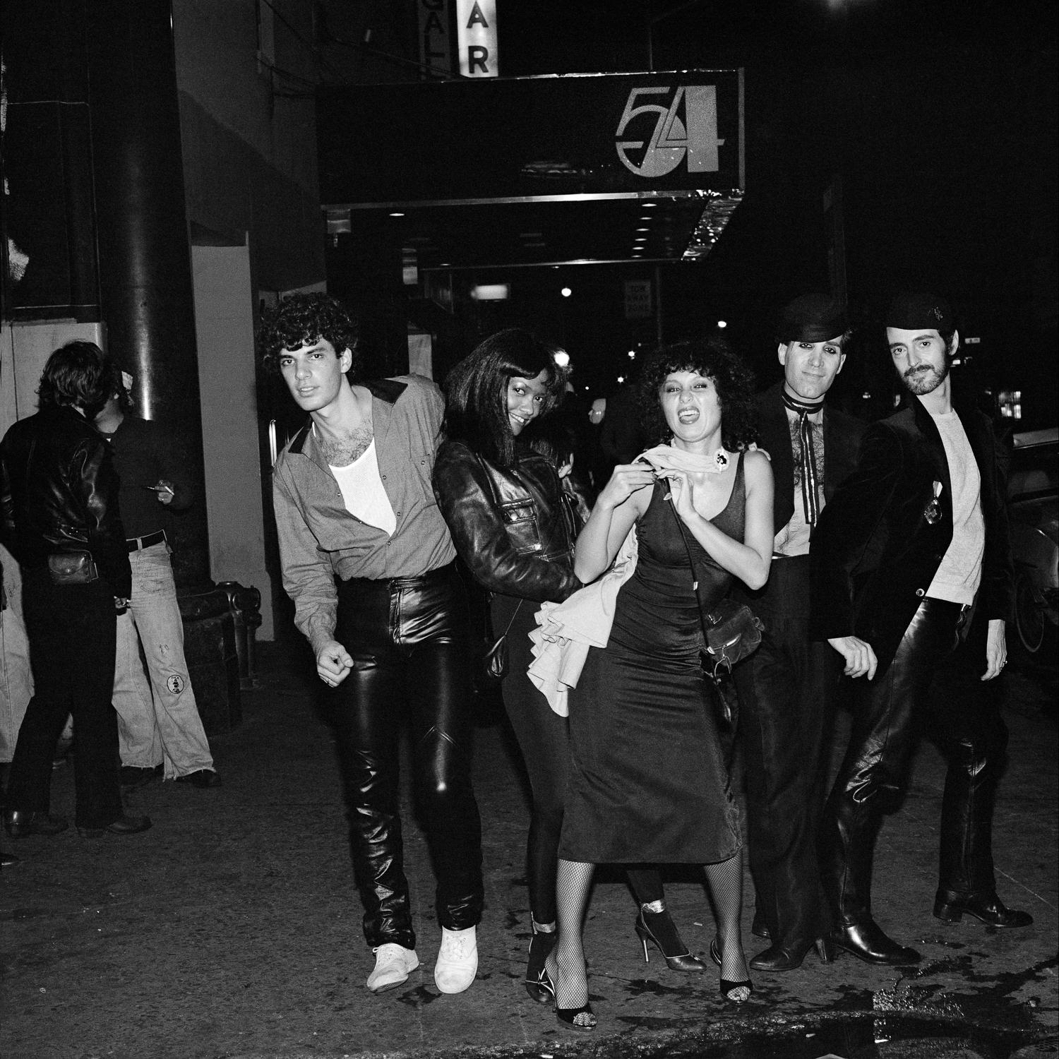Five Fashionable Rejects (With JudiJupiter) Studio 54, NY, NY October 1978 - Photograph by Meryl Meisler