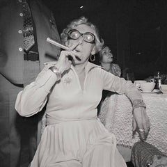 Vintage Woman with Cigar at  Wedding, The Huntington Town House, Huntington, NY, 1997