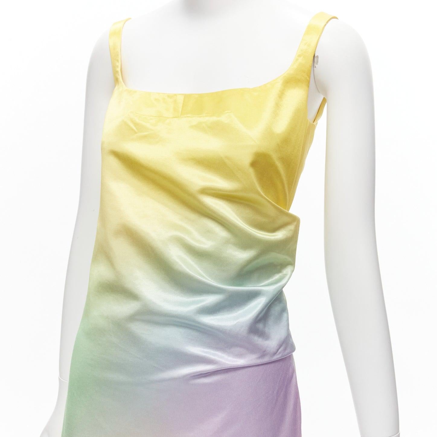 MERYLL ROGGE 2021 Runway pastel rainbow ombre rainbow drape side scoop neck dress FR36 S
Reference: BSHW/A00015
Brand: Meryll Rogge
Collection: 2021 - Runway
As seen on: Kathryn Gallagher
Material: Cotton, Blend
Color: Multicolour
Pattern: