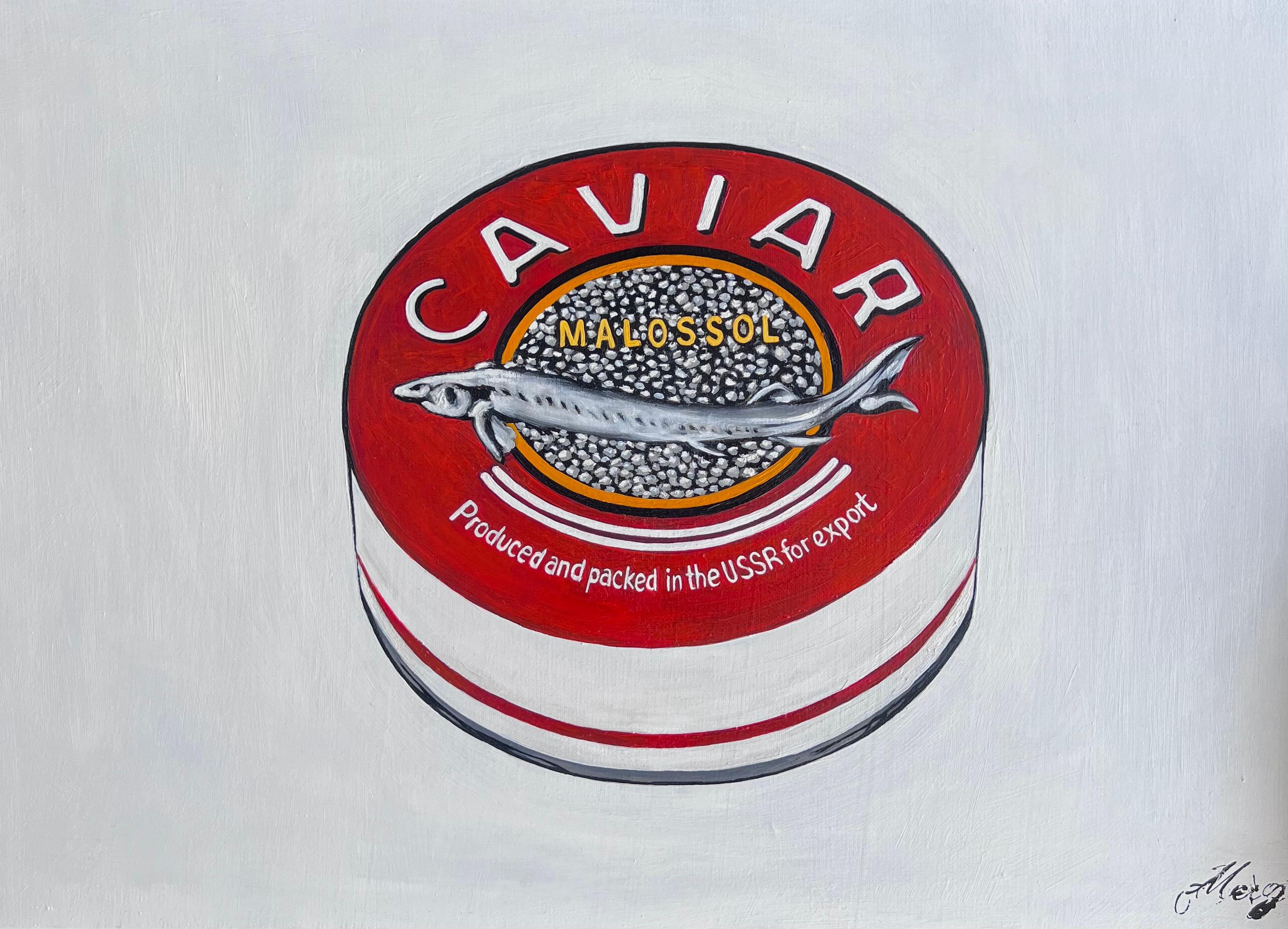 Merz Fine Art Figurative Painting - Caviar