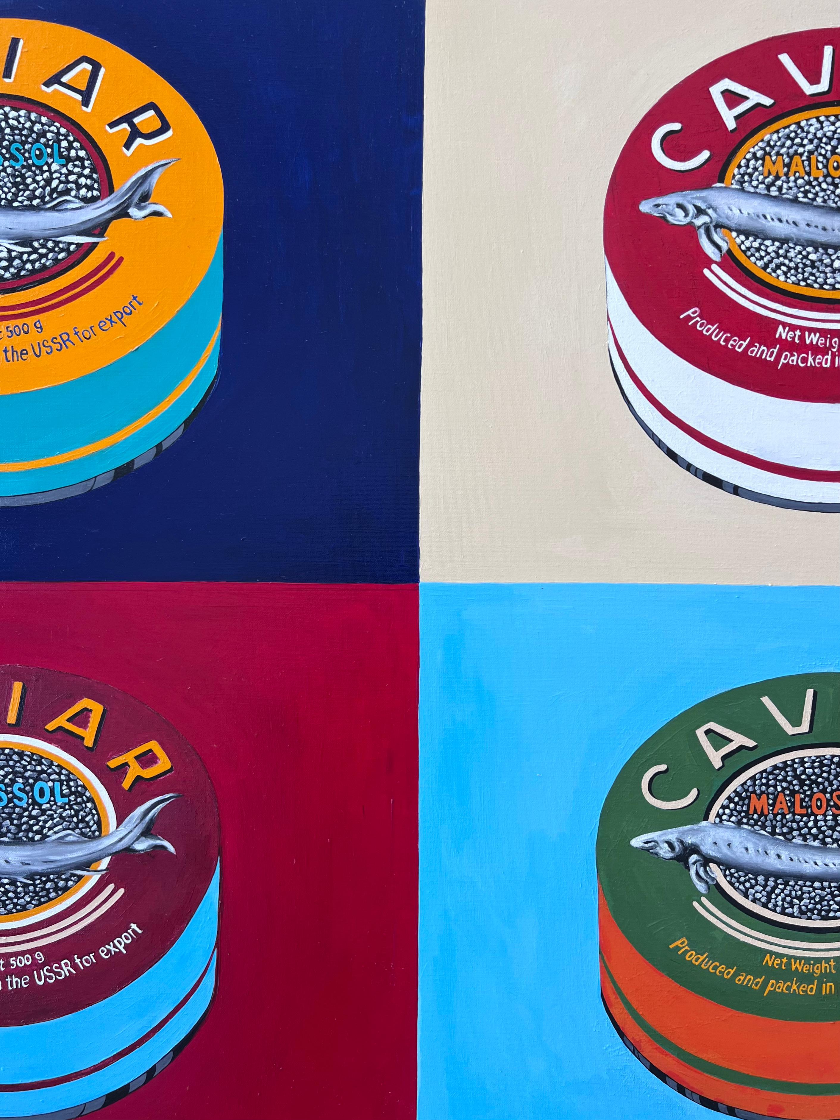 Caviar - Conceptual Painting by Merz Fine Art